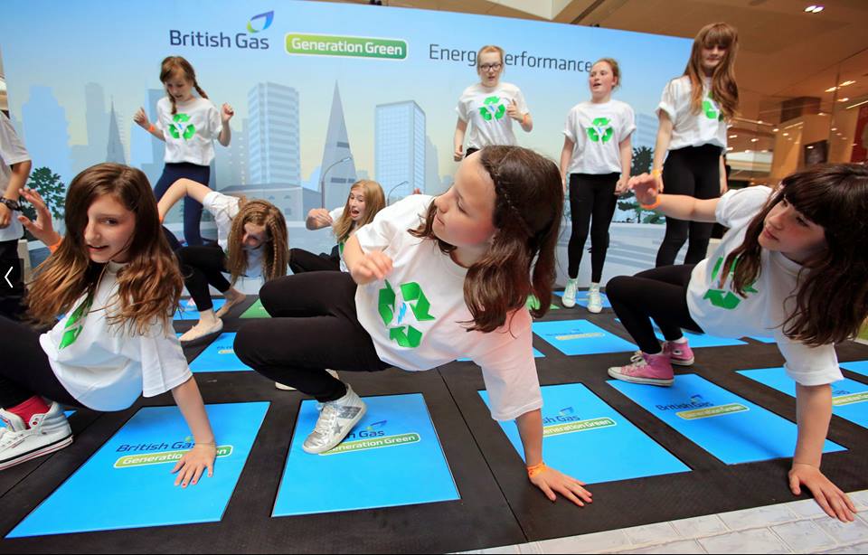 interactive floor footsteps converting electricity