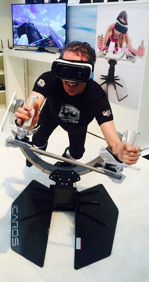 icaros flying simulator training muscles