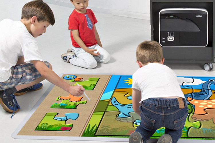 interactive floor in school