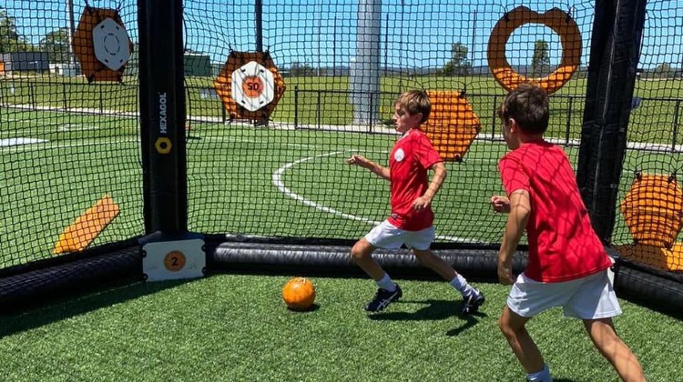 interactive football training